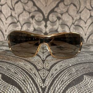 Prada Shield Sunglasses - Tortoise shell and gold
